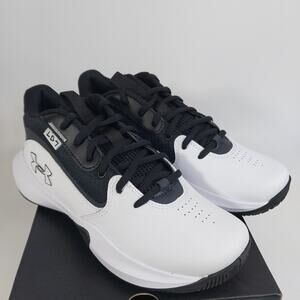 Under Armour Big Kids’ GS Lockdown 7 Sneakers Black/White,‎ Boys’ Size 6Y